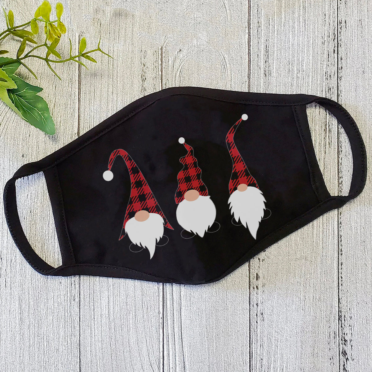 Merry Christmas Cute Gnomes Face Mask TN