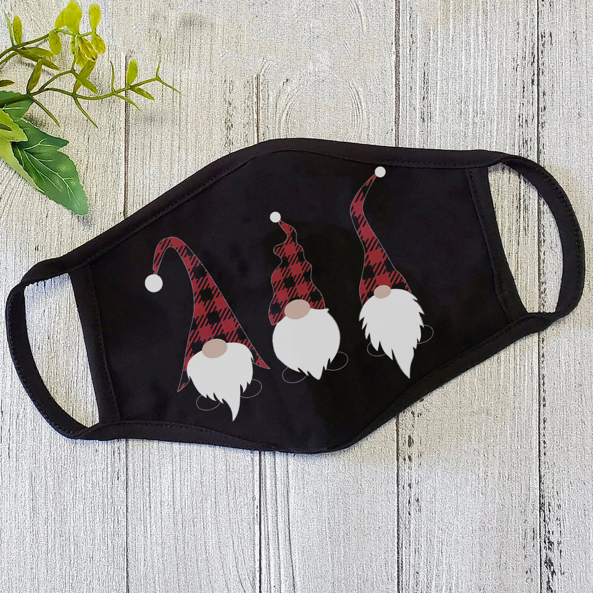 Merry Christmas Cute Gnomes Face Mask TN