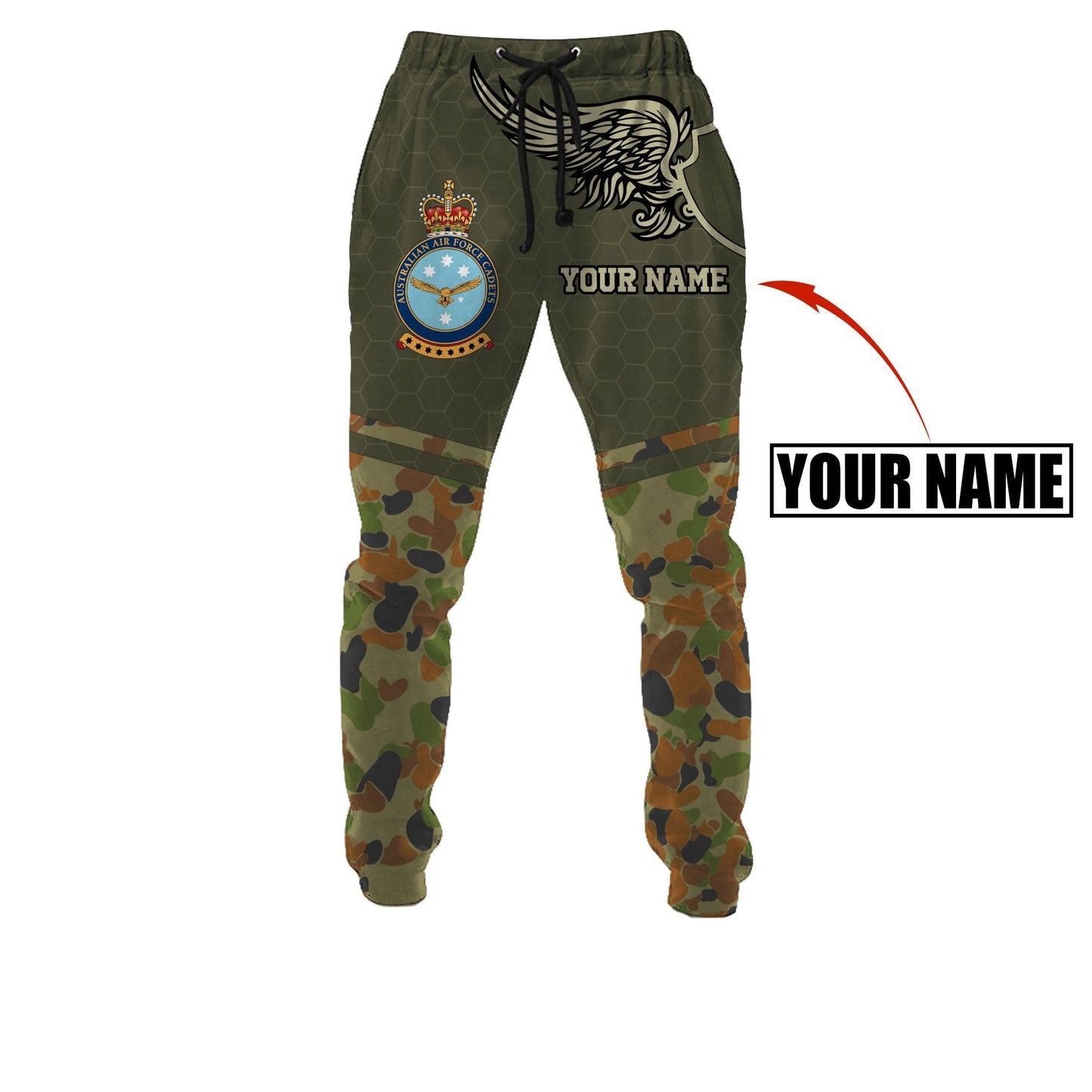 Premium Personalized Australian Air Force Camo Anzac Day 3D Printed Hoodie