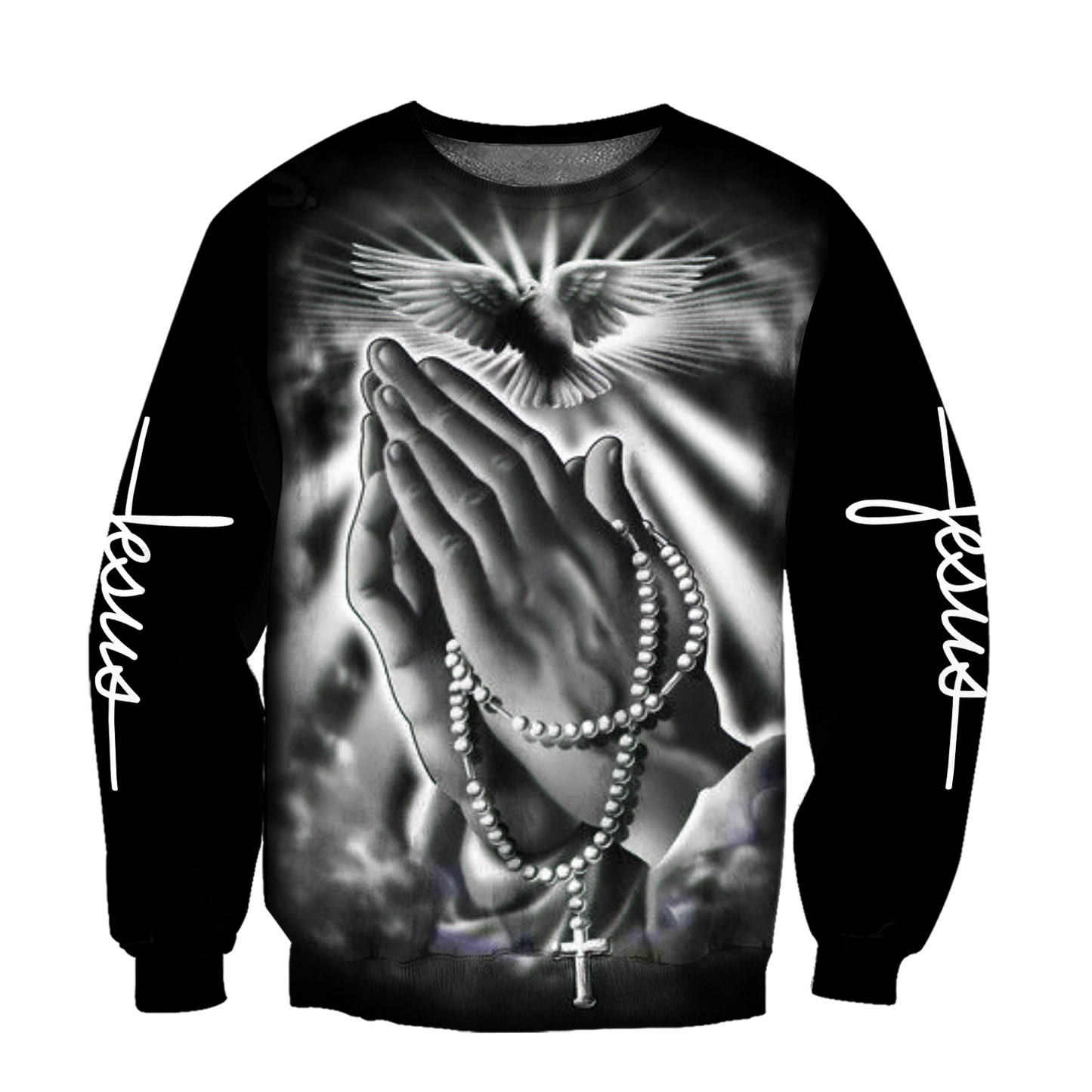 Jesus Christ Bless Hand 3D Printed Hoodie, T-Shirt for Men and Women