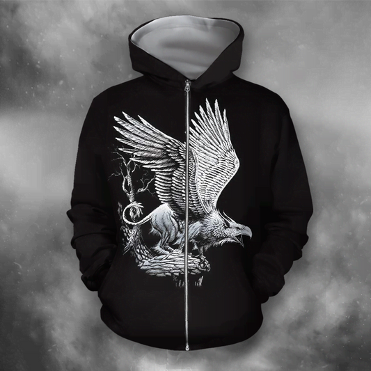3D All Over Print White Eagle HC1801 - Amaze Style™-Apparel