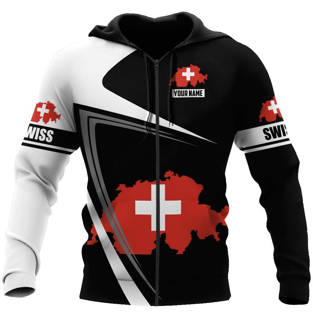 Customize Switzerland Hoodie 3D All Over Printed Unisex Hoodie