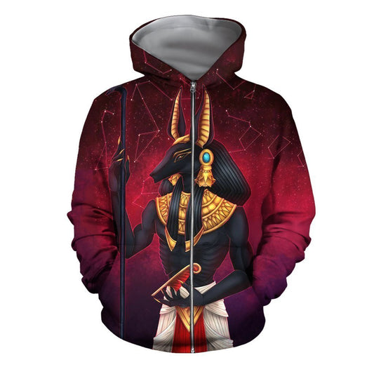 3D All Over Print Beautiful Anubis Hoodie - Amaze Style™-Apparel