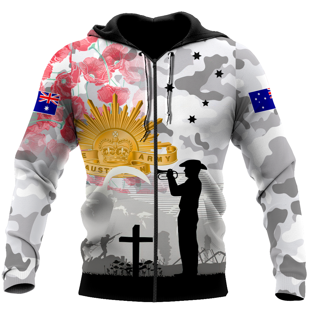 Premium Unisex Hoodie Remember Anzac Day ML
