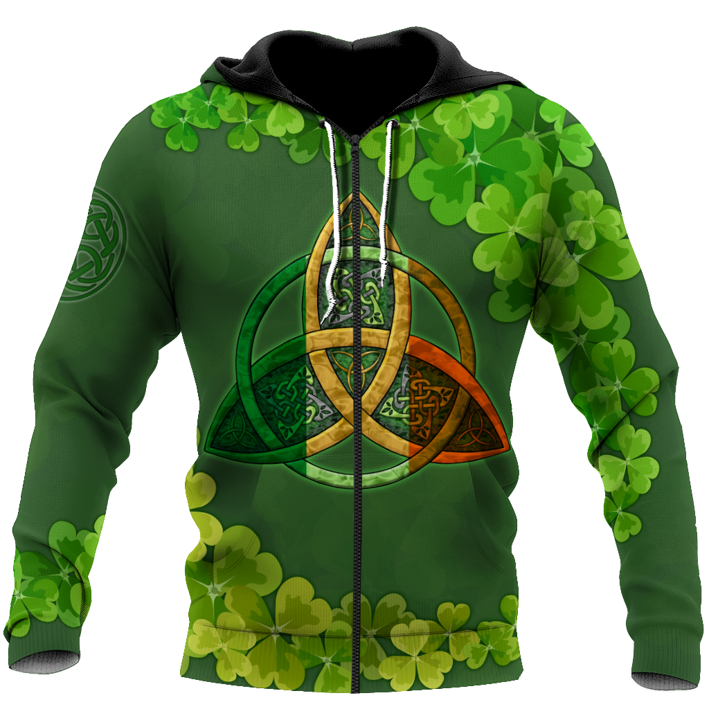 Premium Unisex Hoodie Irish St.Patrick Celtic Knot ML