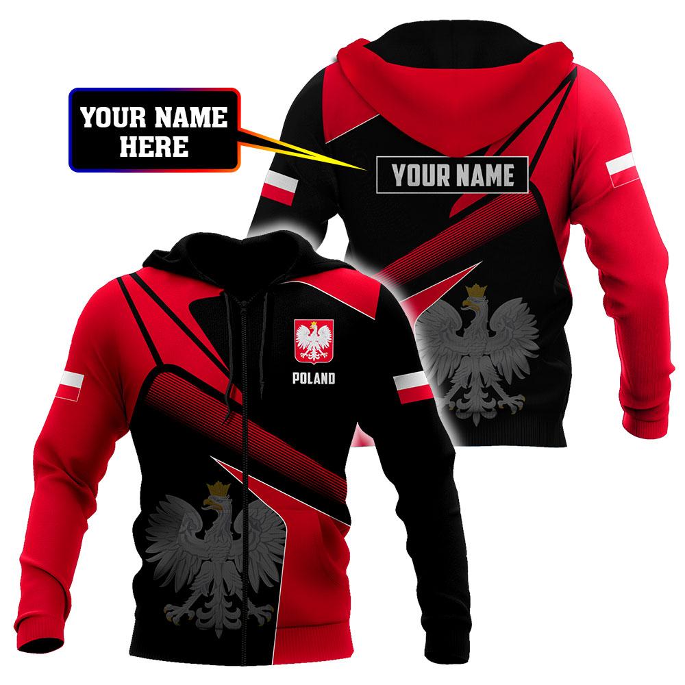 Personalized Polska 3D All Over Printed Unisex Hoodie