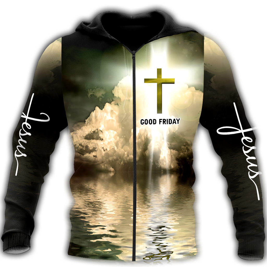 Premium Unisex Hoodie 3D All Over Printed Easter Day Christian Jesus No44 ML