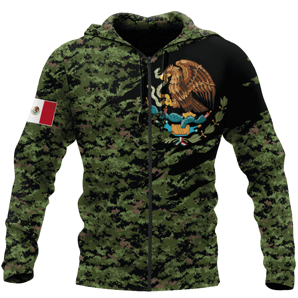 Mexico Coat Of Arms 3D All Over Printed Hoodie