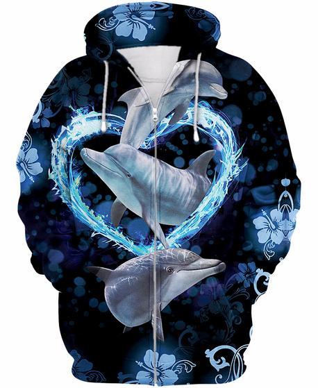 Premium Dolphin Unisex 3D All Over Printed Shirts