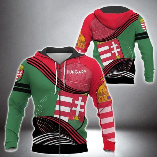 HUNGARY fall in the wall all over printed hoodies For man and women PL11032001 - Amaze Style™-Apparel