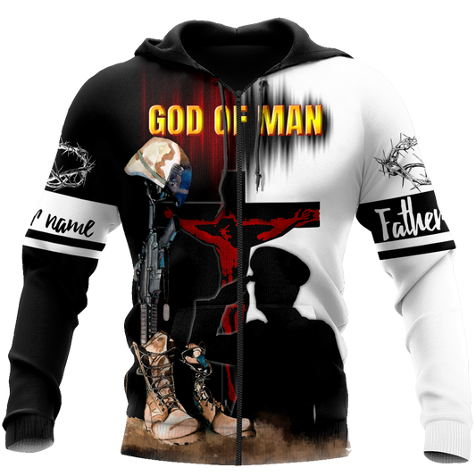 Jesus Father's day Persionalized Your Name 3D All Over Printed Shirts JJ28052102 KT