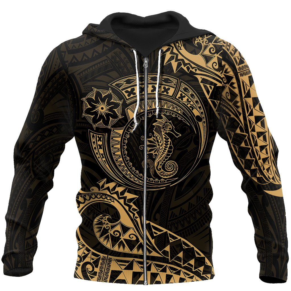 Seahorse Polynesian 3d all over printed shirt and short for man and women JJ200201 PL - Amaze Style™-Apparel