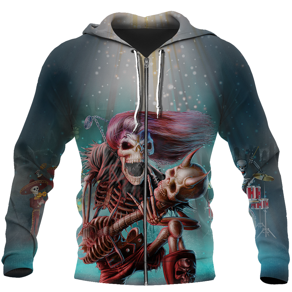 Music Is My Life And Skull Is My Love PL212 - Amaze Style™-Apparel