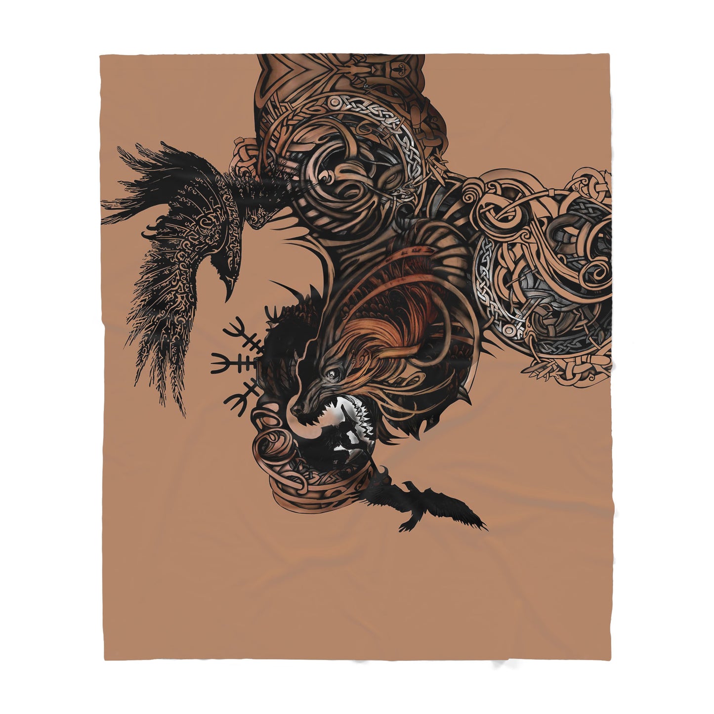 Custom Blanket Wolf Sherpa Blanket ML
