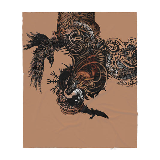 Custom Blanket Wolf Sherpa Blanket ML