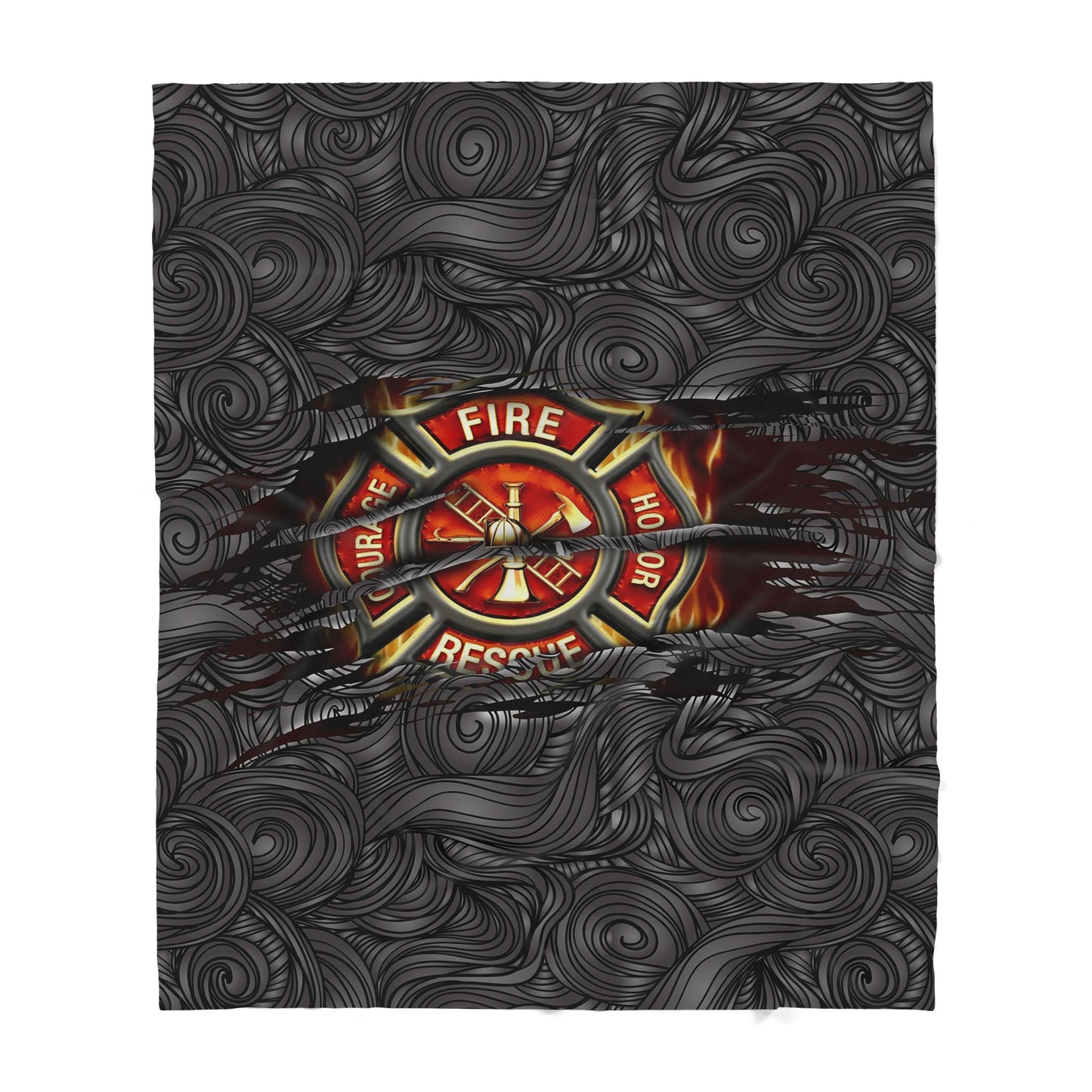 Custom Blanket Firefighter Sherpa Blanket TQH