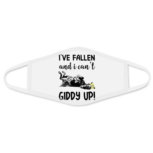 Giddy Up Face Mask White MEI