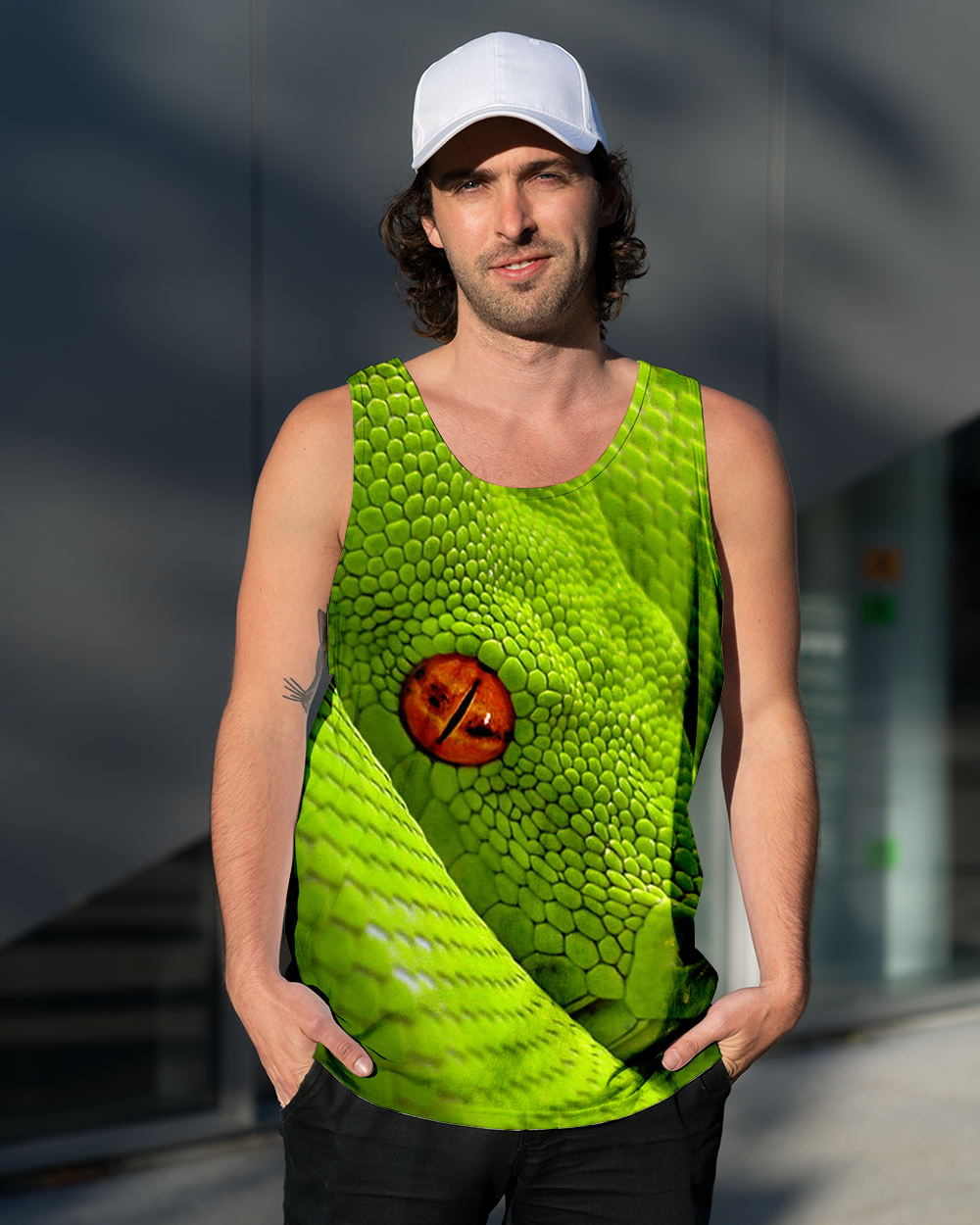 3D AOP Snake Shirt-Apparel-6teenth World-Tank Top-S-Vibe Cosy™
