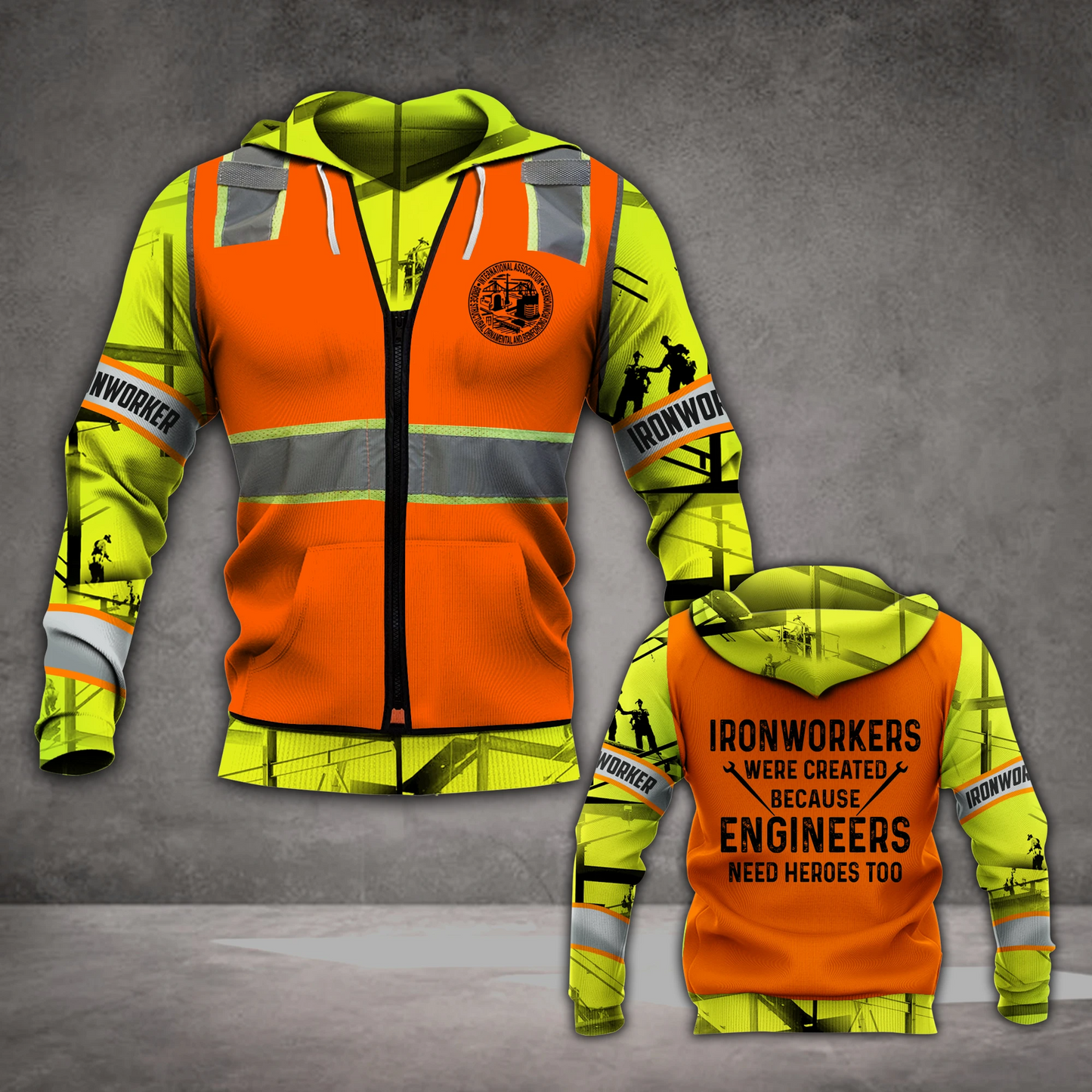 Premium 3D Print Ironworker Safety Engineers Need Heroes Shirts MEI