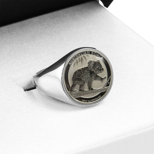 Koala Coin Ring Australia 02 K5 - Amaze Style™-RINGS