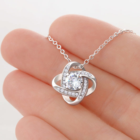 To My Granddaughter - Love Knot Necklace
