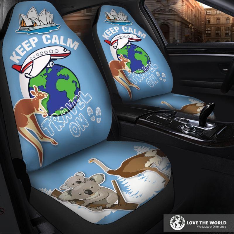 AUSTRALIA KEEP CALM TRAVEL CAR SEAT COVER S12 - Amaze Styleโข-CAR SEAT COVERS