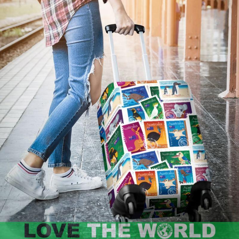 AUSTRALIAN STAMPS LUGGAGE COVER K5 - Amaze Styleโข-LUGGAGE COVERS