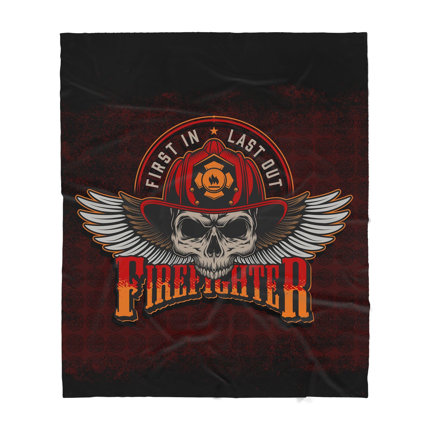 Skull With Wings Sherpa Blanket