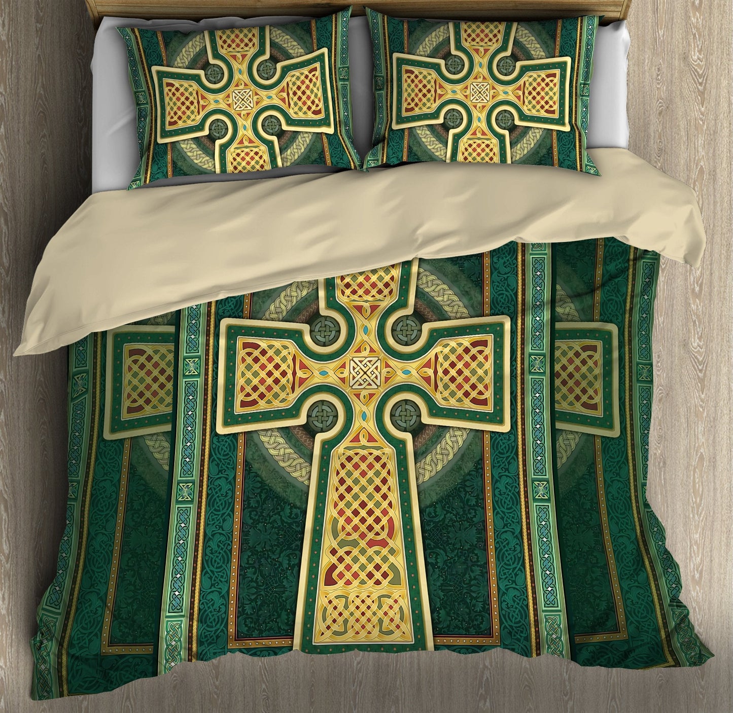 Irish Cross Saint Patrick Day 3D All Over Printed Bedding Set