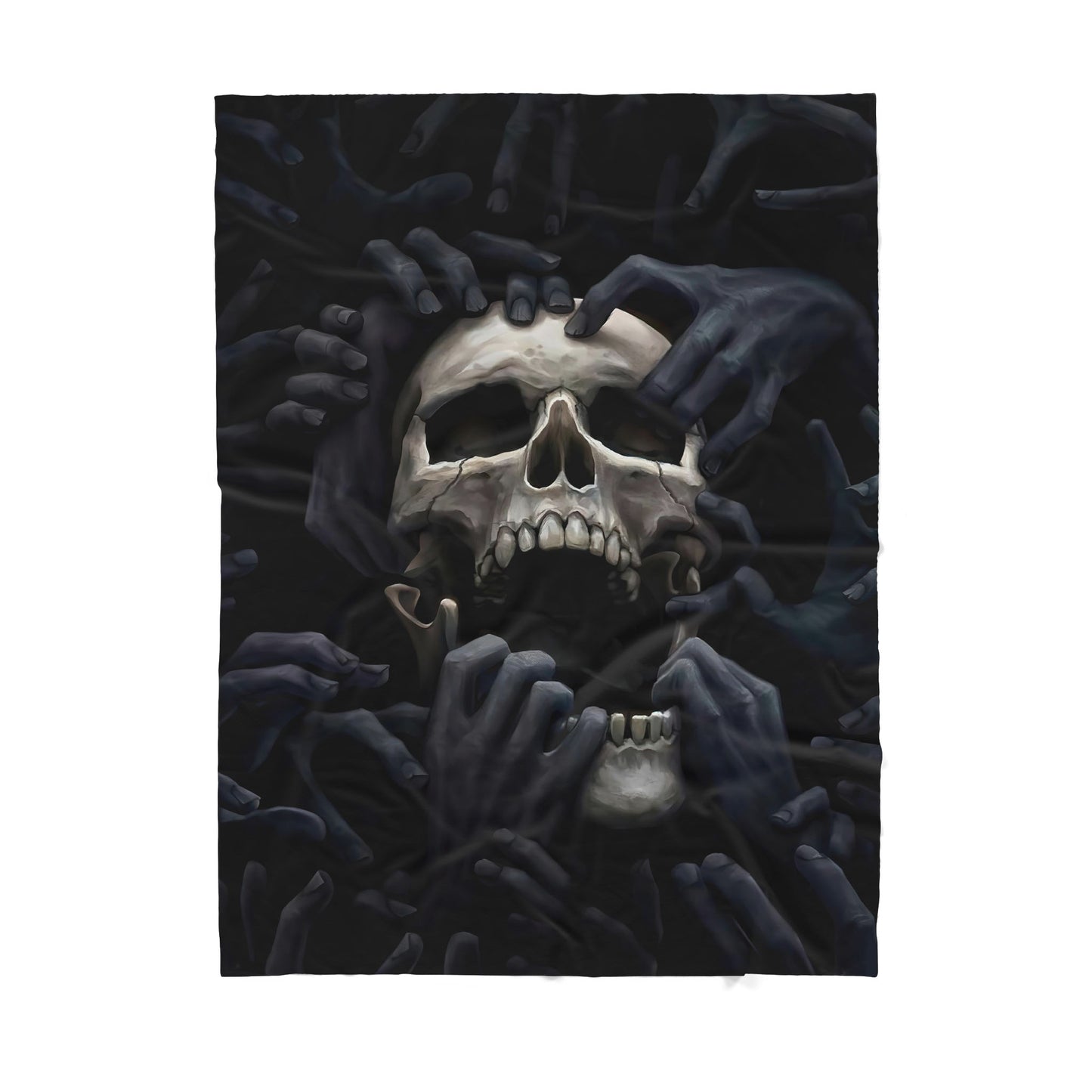 Custom Blanket Skull Sherpa Blanket TQH