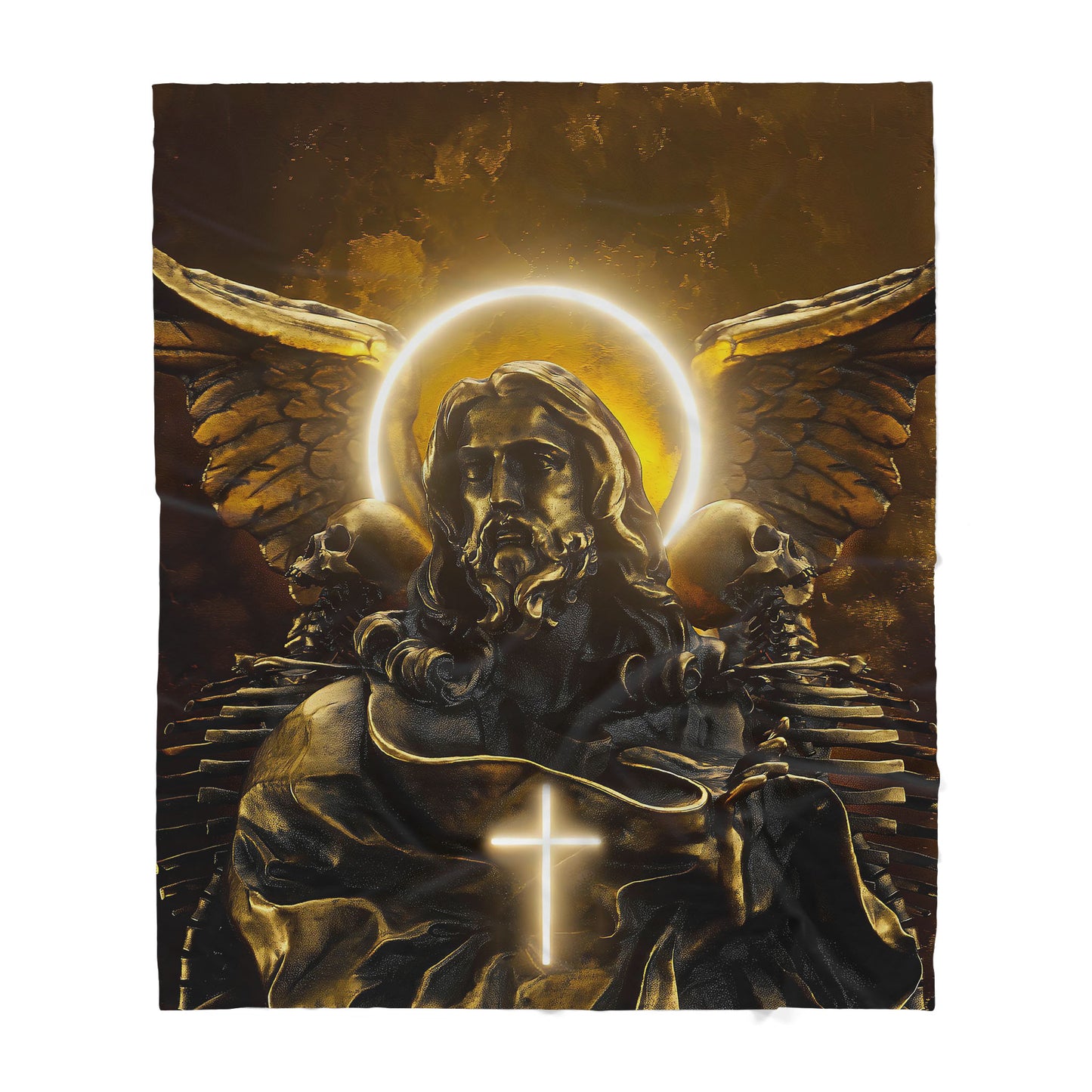 Premium Christian Maria memento mori style blanket - Best gift for Christian -sherpa blanket TT
