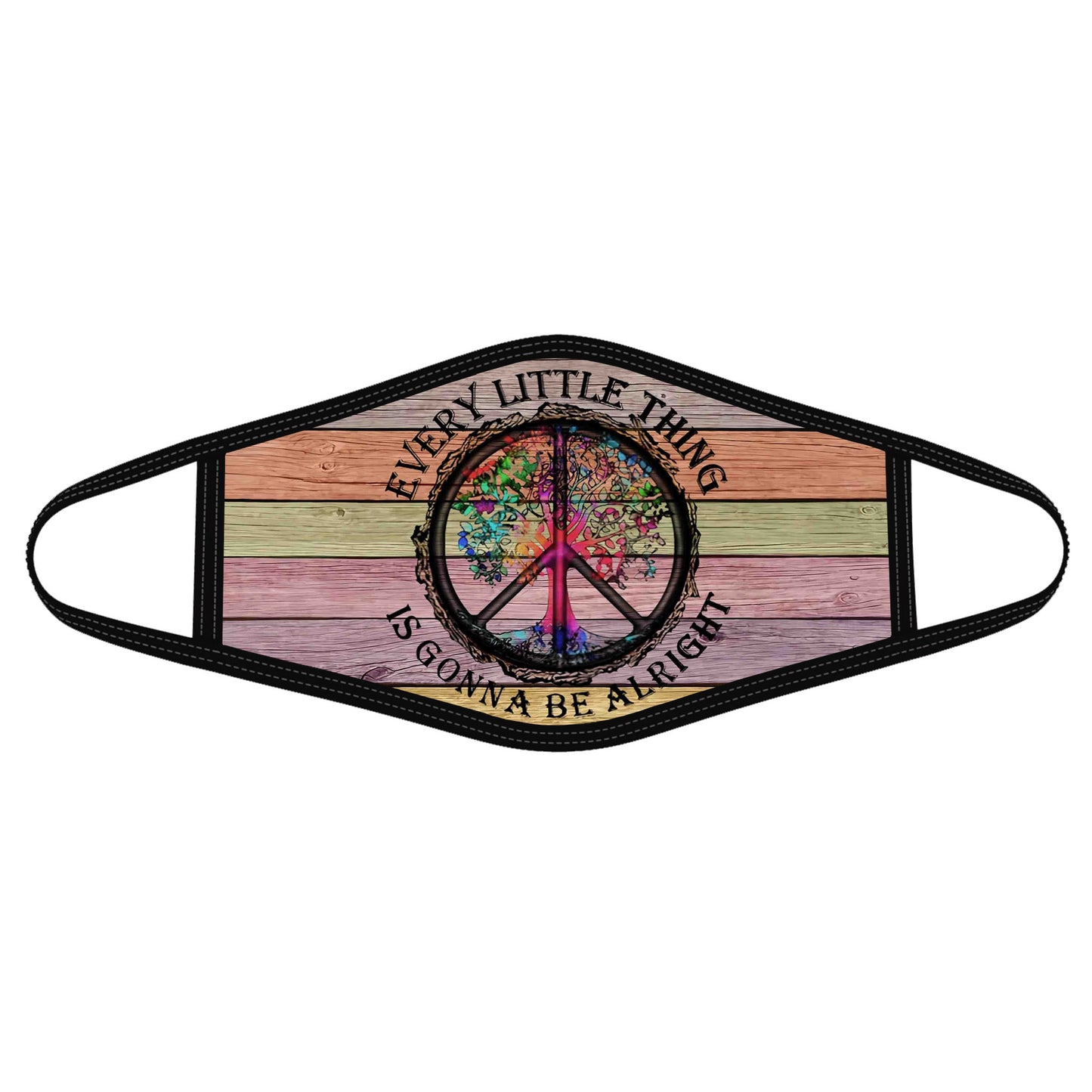 Premium Hippie 3D All Over Printed Face Mask PL