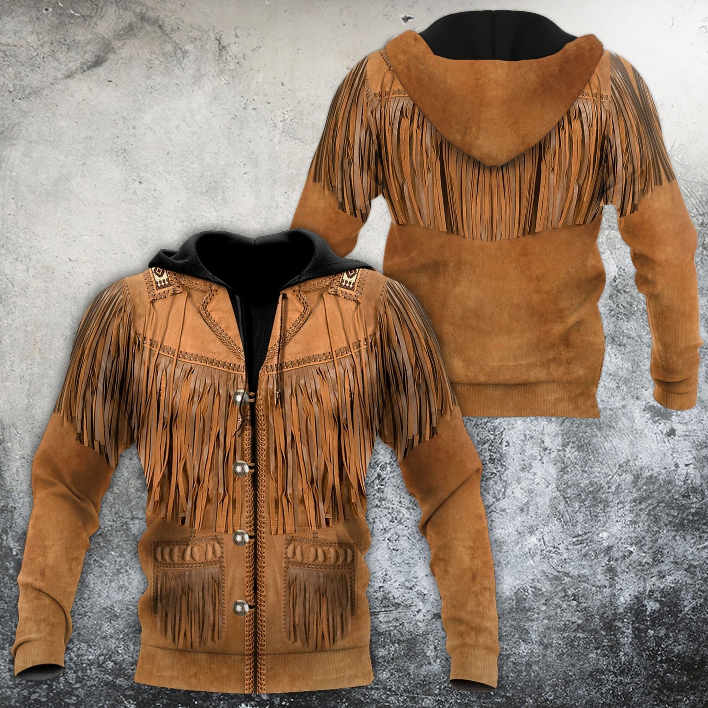 Cowboy Jacket No24 Cosplay 3D Over Printed Unisex Deluxe Hoodie ML
