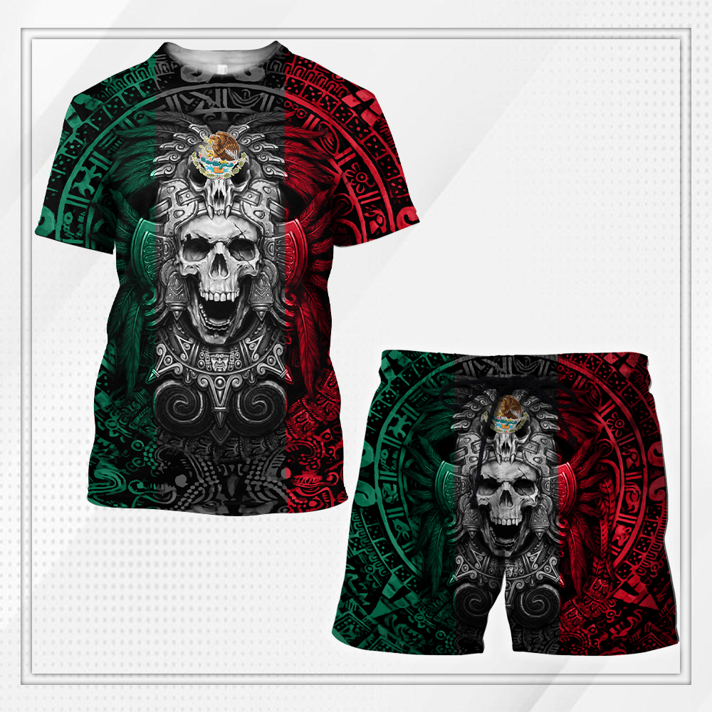 Mexico Combo T-shirt and Short 3D All Over Printed no22