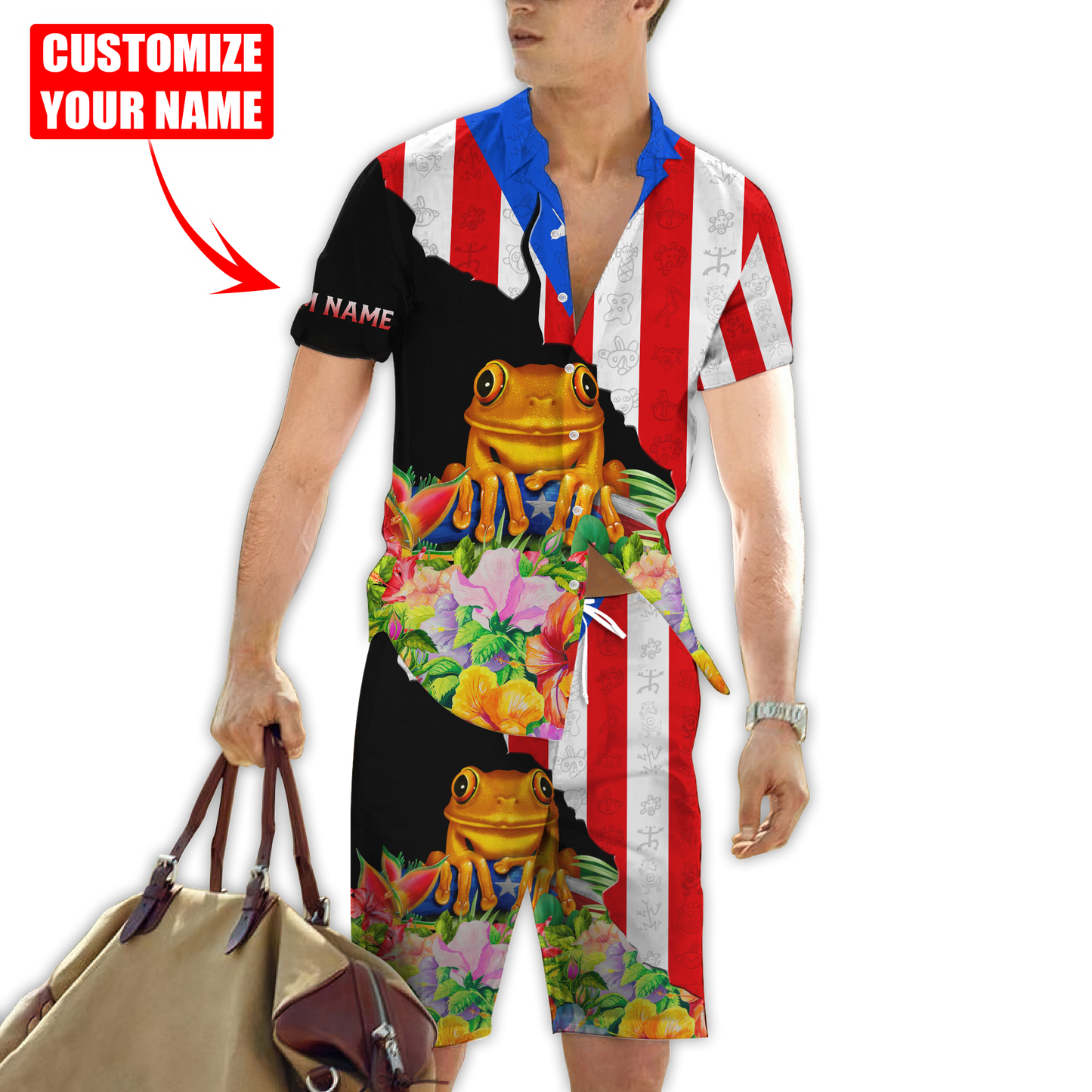 Customize Name Puerto Rico Hawaii Shirt For Men And Women