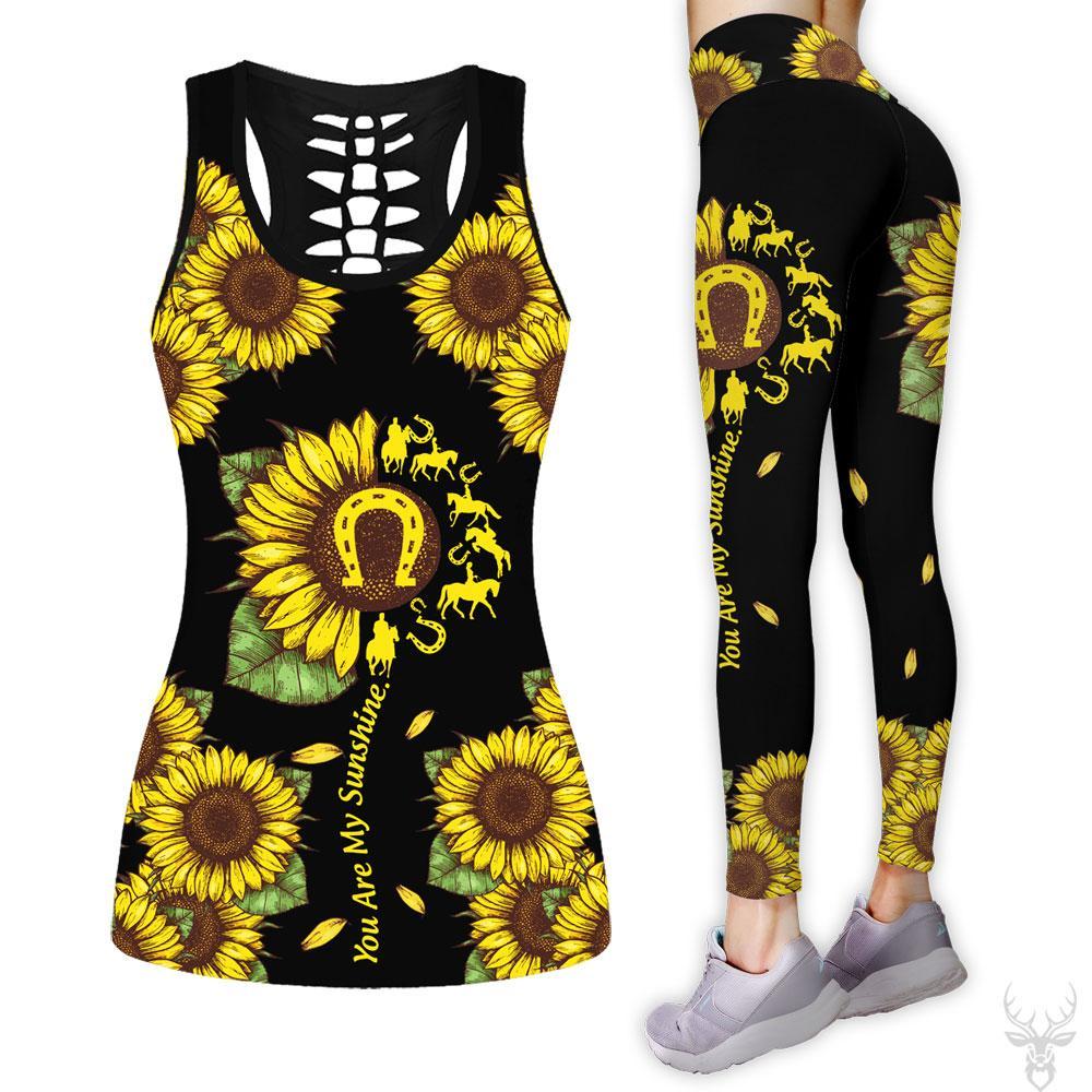 Horse Sunfower Combo Tank + Legging TA061503