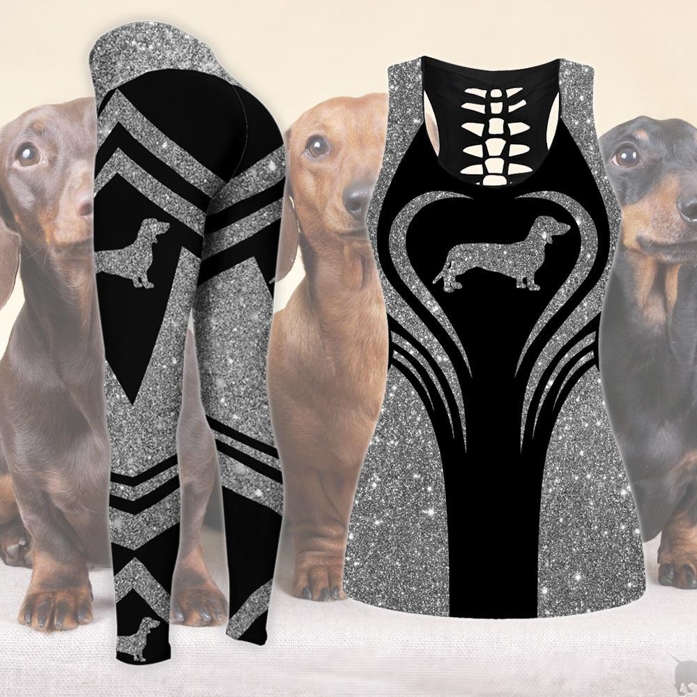 Dachshund Lady Combo Tank + Legging TA032438 - Amaze Style™-Apparel