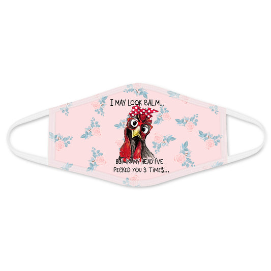 Chicken Face Mask White ML