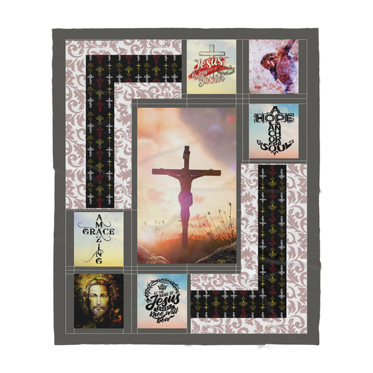 Jesus Sherpa Blanket TT