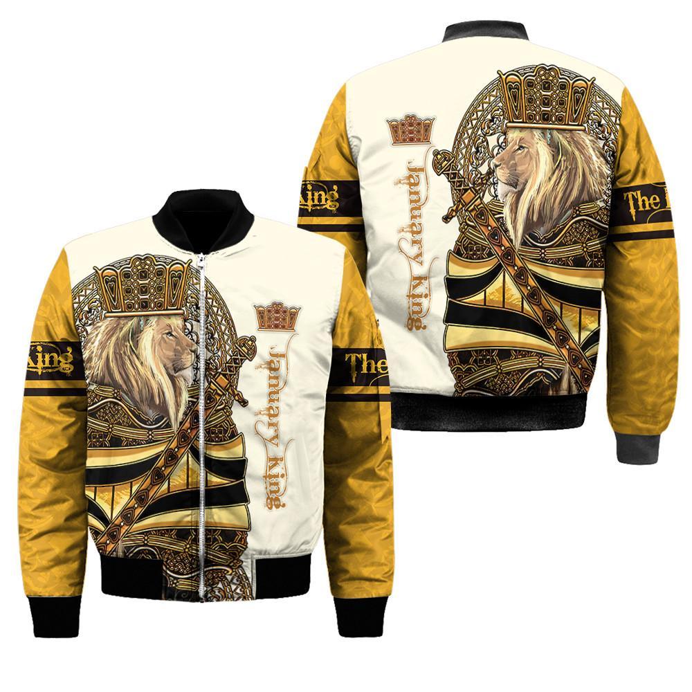 January King Lion 3D All Over Printed Unisex Shirts