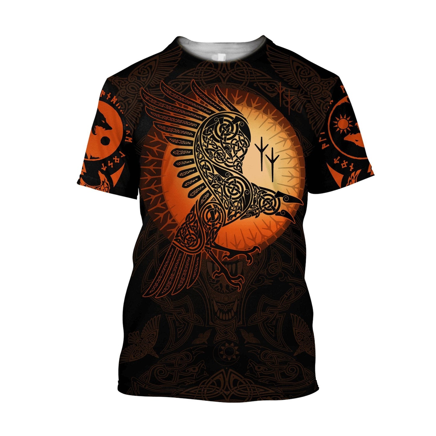 Raven Viking 3D All Over Printed Unisex Shirts