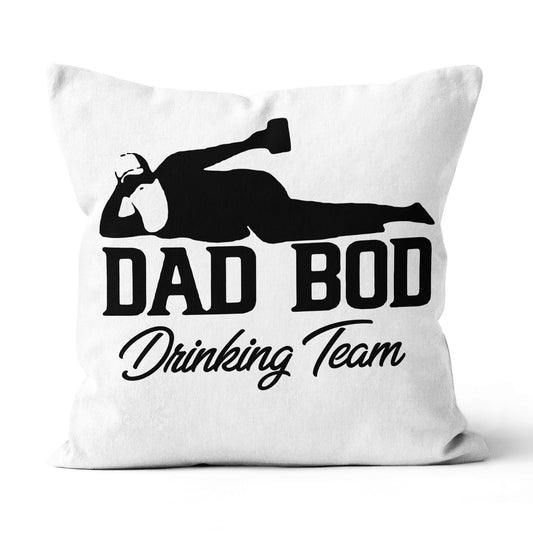 Canvas Throw Pillow Best Gift Dad Bod Drinking Team