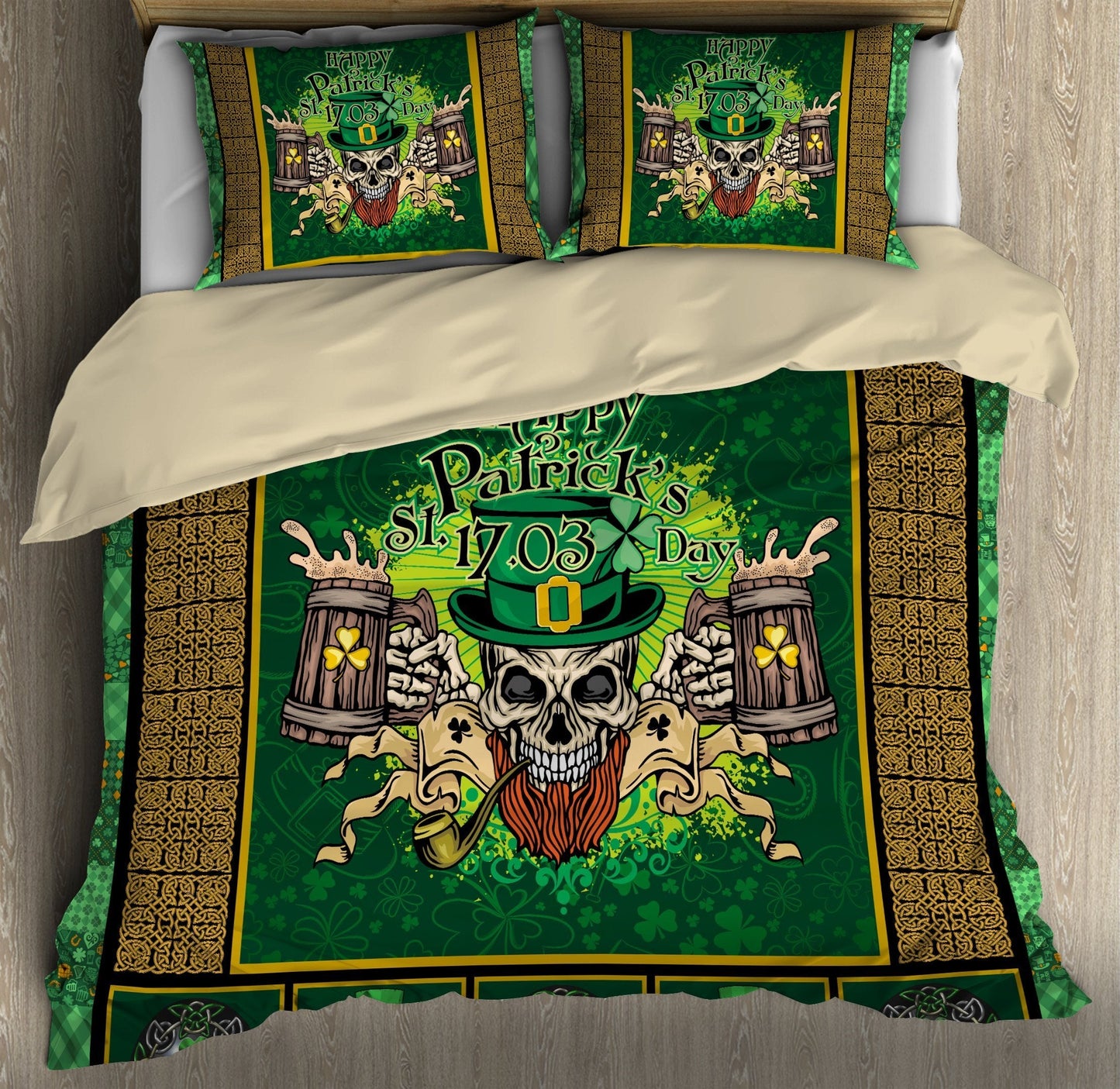Irish Saint Patrick Day 3D All Over Printed Bedding Set