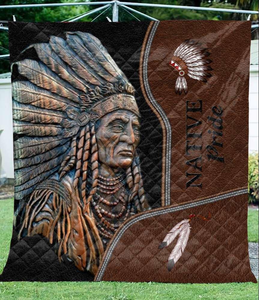 Native American 3D All Over Printed Quilt