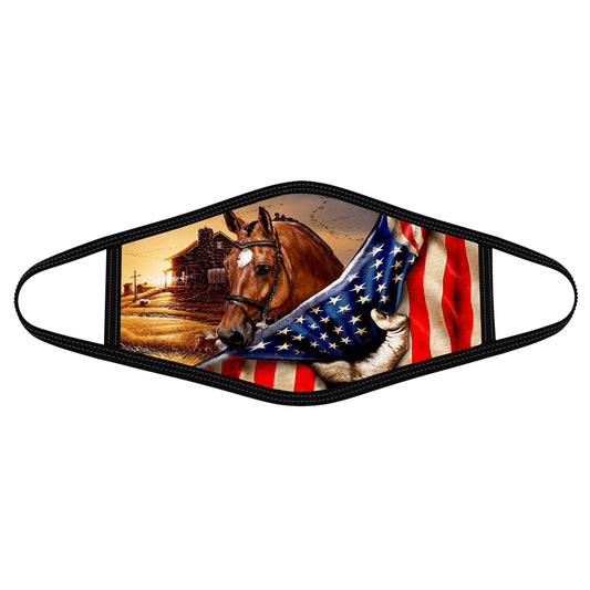 America Horse Face Mask DL