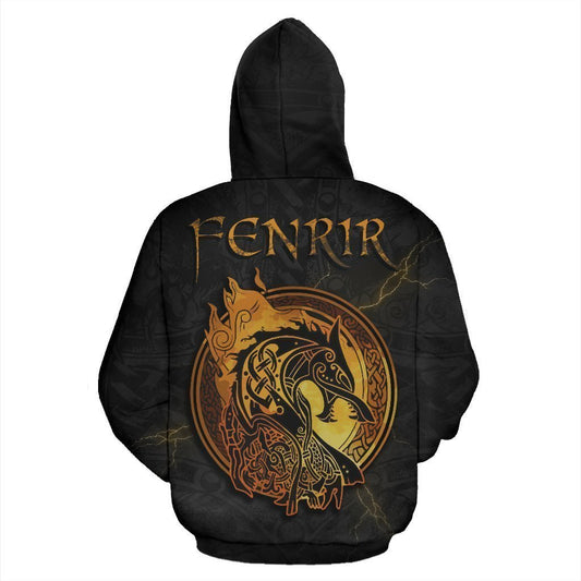 Viking Hoodie - Fenrir Storm - Amaze Style™-Apparel