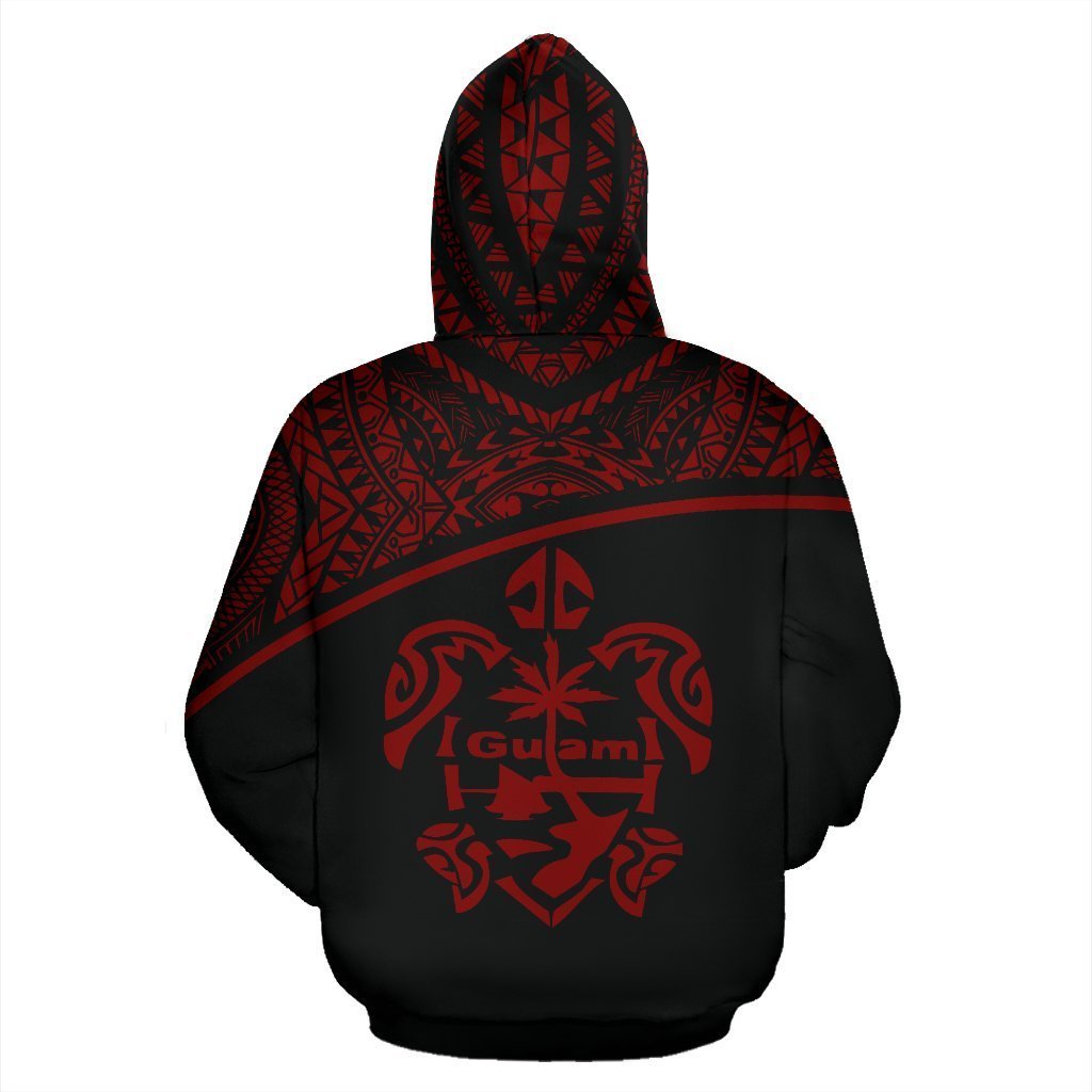Guam All Over Hoodie - Micronesia Curve Red Style - Amaze Style™-ALL OVER PRINT HOODIES