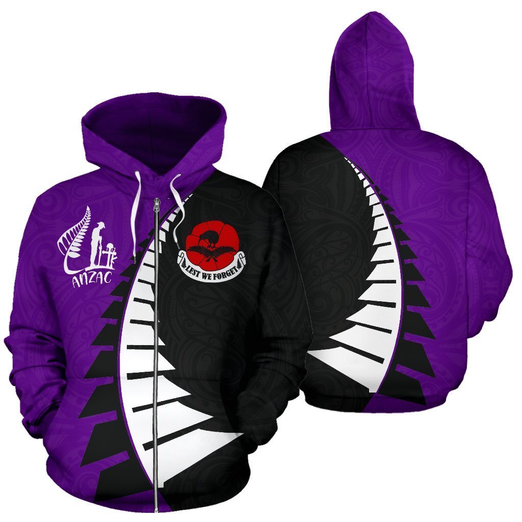 Lest We Forget Hoodie New Style Violet K4 - Amaze Style™-Apparel