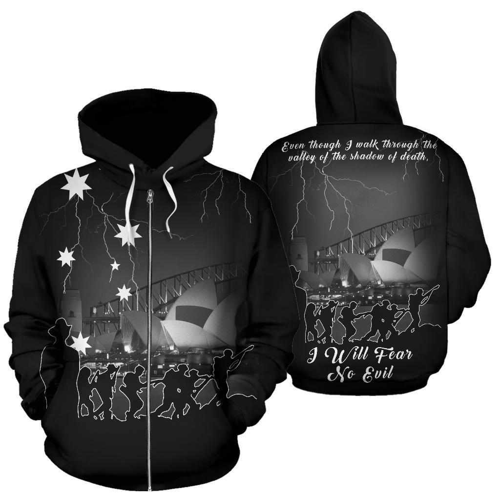 Anzac Australia Lest We Forget Hoodie Sydney Opera House NNK 1440 - Amaze Style™-Apparel