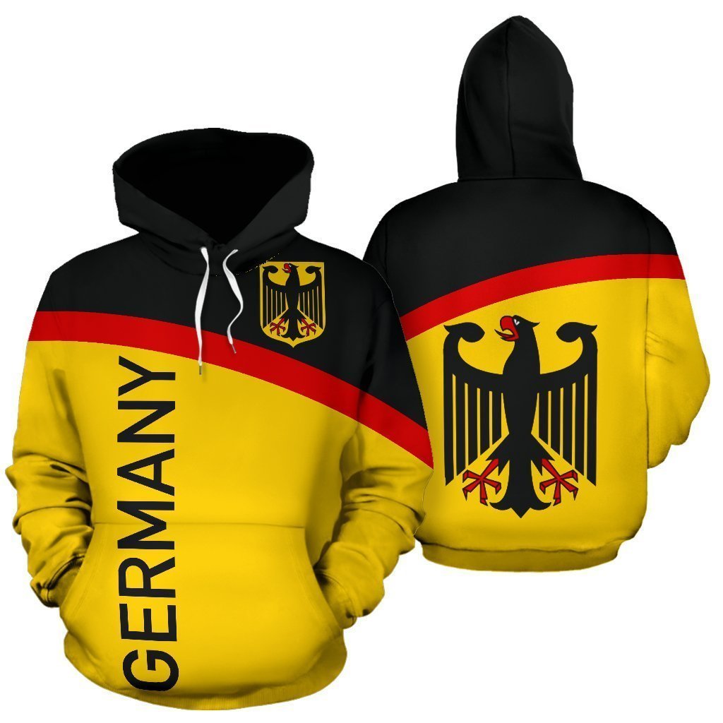 Germany All Over Hoodie - Curve Version - BN09 - Amaze Style™-Apparel